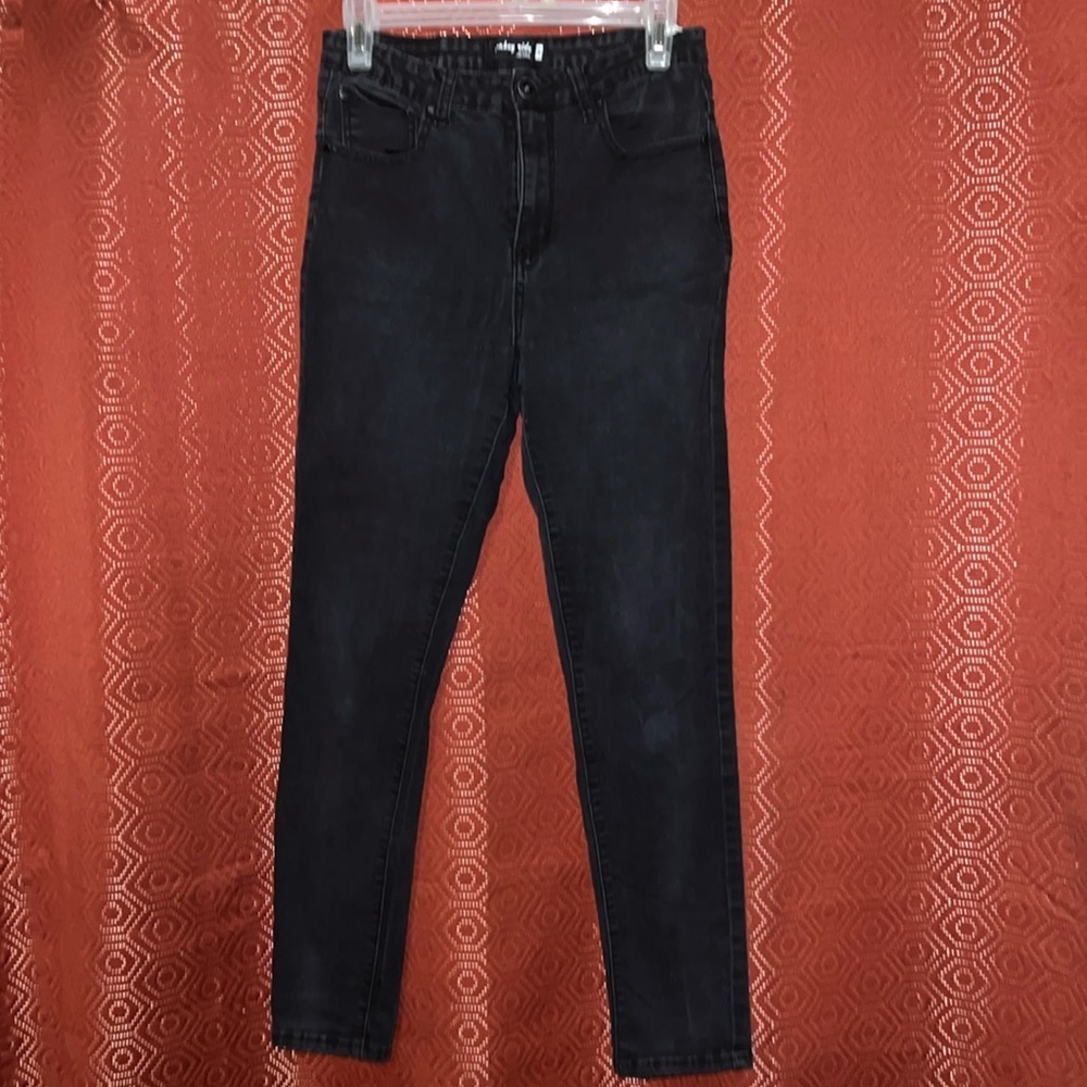 Monkey Ride Black Skinny Jeans 11/30